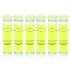 HARFINGTON 6pcs Small Cylindrical Bubble Level Vials 8x35mm PMMA Mini