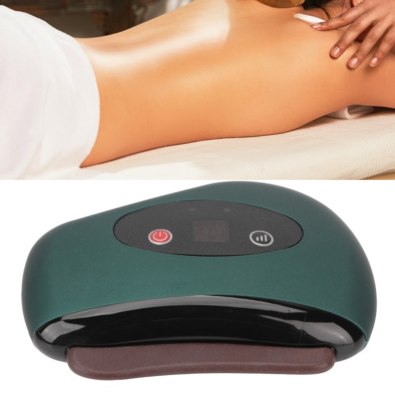 Heated Guasha Machine Vibration 9 Levels Stone Needle Hot Compress