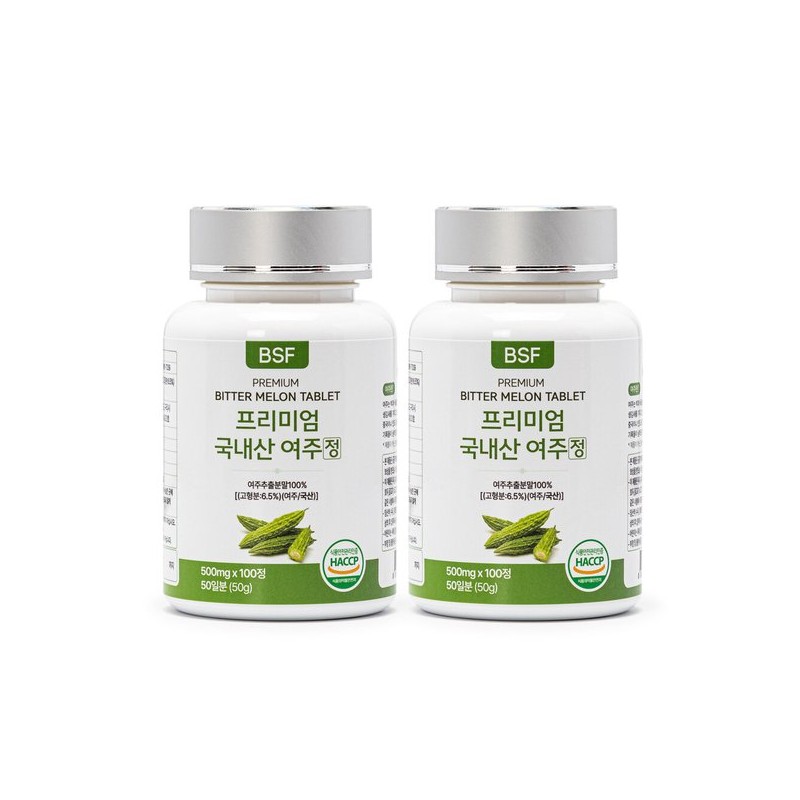 BSF 프리미엄 국내산 여주정 500mg x 100정 1병 BSF Premium