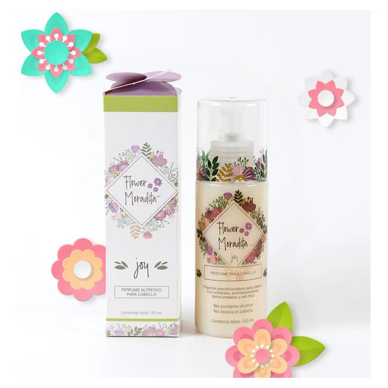 Perfume Acondicionador Antifrizz Cabello, Flower Moradita