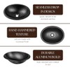 Monarch Abode Bathroom Sink – 17-Inch Oval Drop In Bathroom