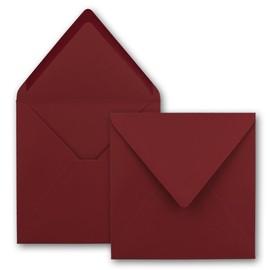FarbenFroh® Series Square Envelopes Without Window, 15.5 x 15.5 mm Wet sealing for Wedding Cards, Invitations and More