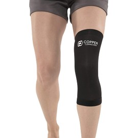 Copper Compression Recovery Knee Sleeve - Guaranteed Highest Copper Content Knee Brace. Support Stiff and Sore Muscles and Joints. for Running, Jogging, Hiking, Arthritis, ACL. Fit for Men and Women