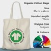 Wonky Line Premium Cotton Tote Bag, Eco-Friendly Shopping Bag, 100%