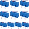 Taiss 10pcs Micro Switch 250V 5A 2 Pin 1NO Handle