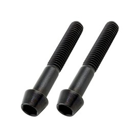 POSH M6X40 900640-T9 Motorcycle Supplies, Tapered Cap Bolts, Stainless Steel, Black, 2 Pieces