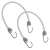 2pk 30" Bungee Rope With Stainless Steel Hooks Cords Shock