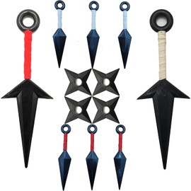 Kunai Ninja Cosplay, Props Ninja Themed Costume, Plastic, Cosplay Accessories Kunai Set, Black