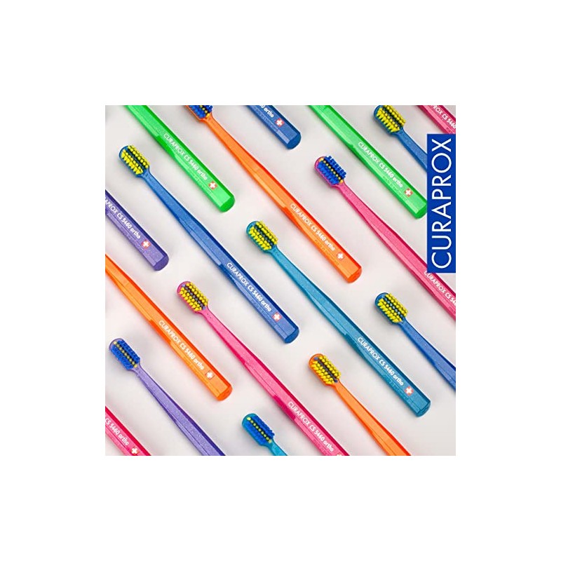 Cepillo de dientes de ortodoncia Curaprox CS 5460: cuidado de