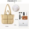 KARRESLY Quilted Puffer Hobo Bag for Women Carryall Lightweight Tote