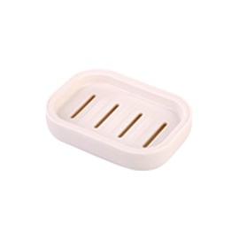 QUINTRA Soap Dish, Adjustable Shower Rail, Soap Plates, Smooth Bathroom Holder, Bathroom Shelves (White, One Size)