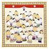 Japanese Goods Kyoto Accessories Handkerchief Kyoto Sumo Sumo B Cream