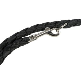 TRIXIE Hundeleine Cavo V-Leine S–M, 2,00 m ø 12 mm in schwarz - verstellbare Leine für Outdooraktivitäten - für kleine bis mittelgroße Hunde - 143501