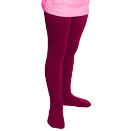 Good Deal Market 2 Children's Thermal Leggings or Thermal Tights with Fluffy Inner Fleece 110/116 to 146/152, 2 x thermal tights blackberry