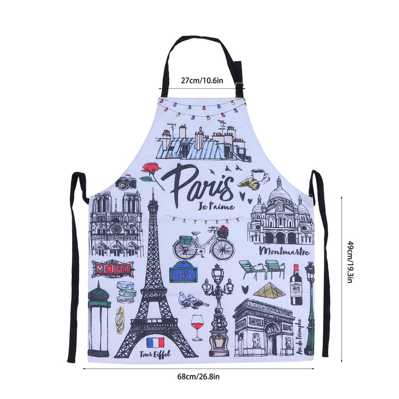 Multifunction Work Apron Adjustable Sleeveless Apron for Garden Cleaning Restaurant