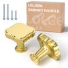 KALEVOL 30 Pack Cabinet Knobs 1-1/4 inch Gold Zinc Alloy