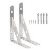 PATIKIL Wall Shelf Brackets 6", 2 Pack Heavy Duty Stainless