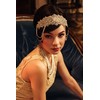BABEYOND 1920s Flapper Headband Headpiece Roaring 20s Headband Chain for