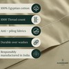 100% Egyptian Cotton Pillow Cases Queen Size - 2 Pcs,