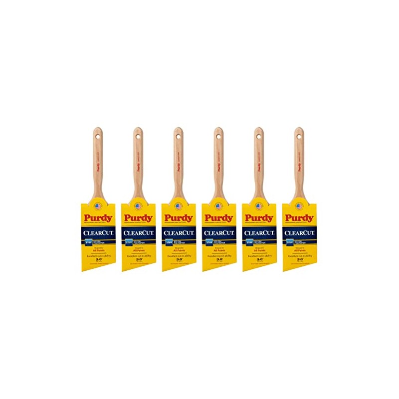Purdy 144152130 3" Clearcut Glide Angular Brush - 6ct. Case