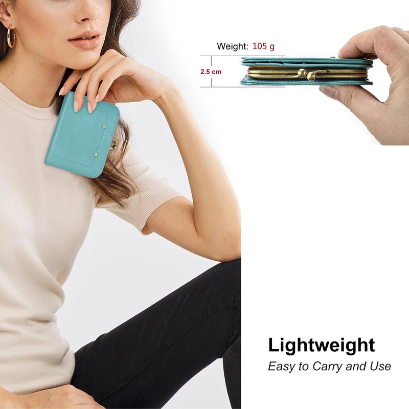 [Contact's serie] Full Grain Leather Bifold Wallet RFID Blocking 9