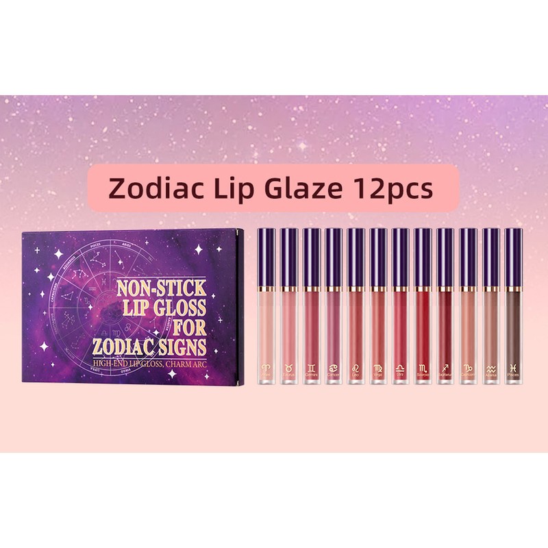 12 Colors Matte Liquid Lipstick Set Long Lasting Waterproof Non