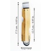 Small Size Wooden Handle Coconut Grater - Durable Sharp Stainless