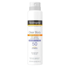 Neutrogena Clear Body Sunscreen SPF50 Spray 5oz