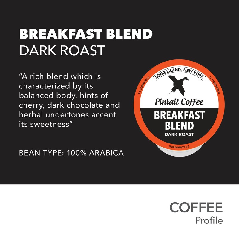 Pintail Coffee - 48 Count Breakfast Blend Dark Roast K