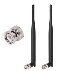 Wireless Microphone Receiver Aerial Antenna, UHF 700MHz-900MHz 6DBi BNC Male Aerial Antenna for Wireless Microphone System Receiver Remote Digital Audio, 2 Pack