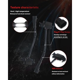 MODIPIM Smoked Shell White Light 4pcs Tacoma LED Grill Lights For Toyota Tacoma 2020 2021 2022 TRD Off-Road & Sprot OEM Grille with Wiring Harness