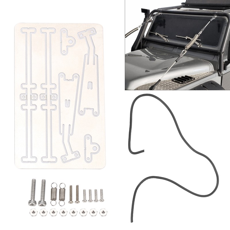 RC Crawler Windscreen Wiper Arm Windshield Wiper Blade for Axial