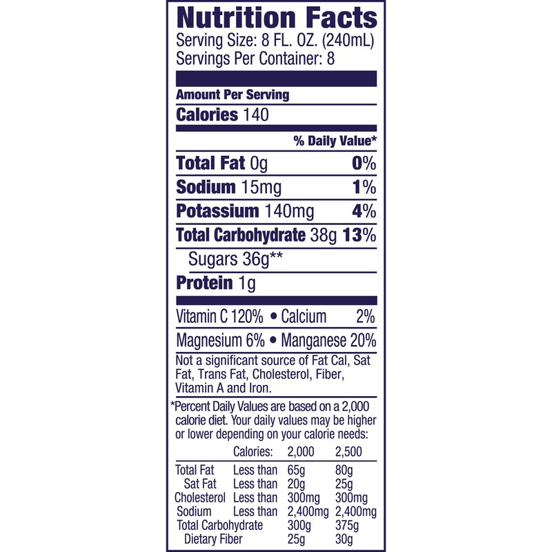 Welch's 100% Juice, Concord Grape, No Sugar Added, 64 Ounce