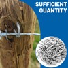 MOXYOY 120 Pcs U Nails for Fencing, U Shaped Nails