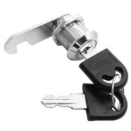 Cerraduras de gabinete con llave de 16 mm de cilindro de leva de seguridad para cajones, puertas, buzones, gabinetes, cajas de herramientas con 2 llaves de seguridad, herrajes para muebles (2 piezas)
