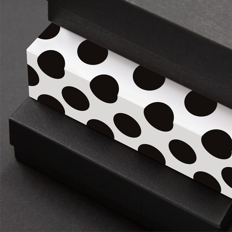 Pack of 1500 Black Round Inventory Stickers / Labels with