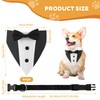 Dog Tuxedo Adjustable Dog Bow Tie Wedding Outfit, for Medium