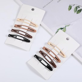 Gjinxi 16PCS Metal Snap Clips for Women Metal Snap Hair Clips No Slip Small Barrettes for Thin Fine Hair Practical Hairs Barrettes Dependable and Stylish Matte Flat Hairs Accessories