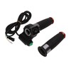1Pair E Bike Throttle Grip 4 Lights Double Circle Accelerator