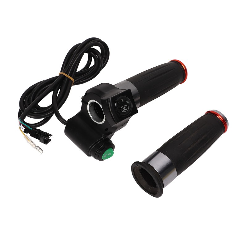 1Pair E Bike Throttle Grip 4 Lights Double Circle Accelerator