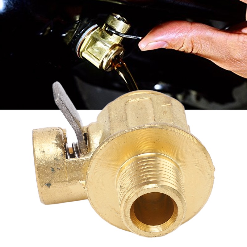 Quick Engine Oil Drain Valve M14‑1.25 Brass Stainless Steel with