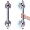 HEINSY 19inch Shower Suction Grab Bar, Portable Shower Handle Bar
