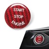 gunroil 1 PC Car Start Button Cover, Car Ignition One-Button