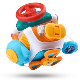 Montessori Toys for 1 2 3 4 5 Year Old Boy Girls Busy Cube Sensory Toddler Toys Age 2-4 Airplane Plane Car Travel Activities Baby Toy for Easter Basket Stuffers for One Year Old 12 18 24 Month