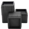 Teabelle Black Stackable Bed and Furniture Risers 3 Inch Heavy