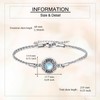 HUKKUN Celtic Knot Urn Bracelet for Ashes Stelring Silver Moonstone