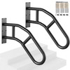 VEVOR Handrails for Outdoor Steps, 29" Length Wall Mount Safety