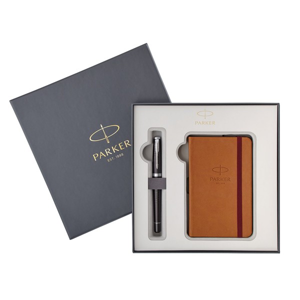 Parker Urban Premium Ebony Fountain Pen + Notebook Set