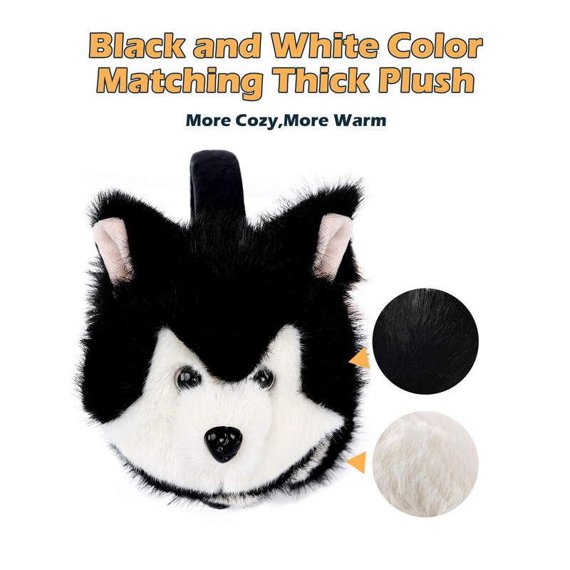 Surblue Winter Dog Fur Ear Warmer Warm Cute Earmuffs Outdoor