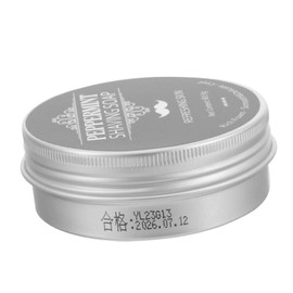 NOLITOY Men's Gentle Peppermint Shaving Soap Travel-friendly Shave Soap Bar for Beard and Face for Home Travel